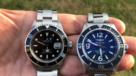 breitling watches vs rolex|Breitling superocean vs Rolex submariner.